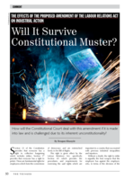 The effects of the proposed amendment of the Labour Relations Act on Industrial Action : will it survive constitutional muster?