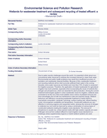 Wetlands for wastewater treatment and subsequent recycling of treated effluent : a review