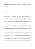 State capture and institutional cascades : a case study of the Department of Water and Sanitation