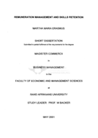 Remuneration management and skills retention