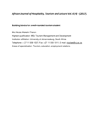 Building blocks for a well-rounded tourism student