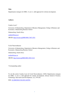 Digitalisation strategies for SMEs : a cost vs. skill approach for website development