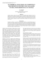 An empirical evaluation of competency requirements for first-line managers to deal with resistance to change.