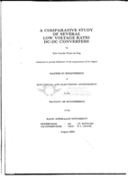 A comparative study of several low voltage ratio DC-DC converters