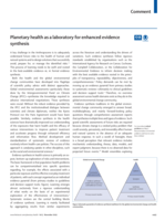 Planetary health as a laboratory for enhanced evidence synthesis
