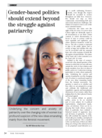 Gender-based politics should extend beyond the struggle against patriarchy
