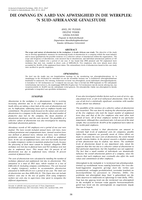 Die omvang en aard van afwesigheid: 'n Suid Afrikaanse gevalstudie.