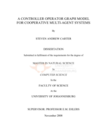 A controller operator graph model for cooperative multi-agent systems