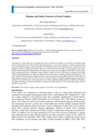 Hygiene and safety practices of food vendors