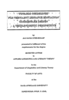 Towards guidelines for tertiary distance education courseware design : a textlinguistic perspective
