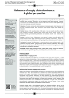 Relevance of supply chain dominance : a global perspective
