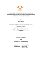 The synthesis, characterisation and application of phosphorylated multiwalled carbon nanotubes for the treatment of radioactive waste