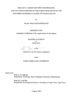 Geology, carbon isotope stratigraphy, and palaeomagnetism of the Karoo sequences of the Southern Morondava Basin, SW Madagascar