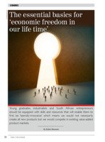 The essential basics for ‘economic freedom in our life time’
