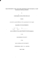 Measurement and analysis methods for flicker at arc furnace installations