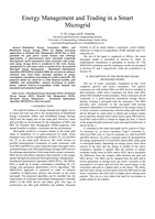 Energy management and trading in a smart microgrid