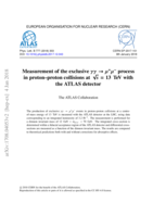 Measurement of the exclusive γγ → µ+µ− process in proton–proton collisions at √s = 13 TeV with the ATLAS detector