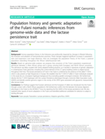 Population history and genetic adaptation of the Fulani nomads: inferences from genome-wide data and the lactase persistence trait