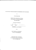 A case study in the management of engineering software design
