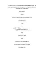 A comparative analysis of the causes for breaching the erga omnes obligation to prevent and prosecute gross human rights violations