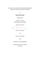 Artificial intelligence and knowledge management  principles in secure corporate intranets