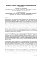 Information Technology (IT) project portfolio management practices in South Africa