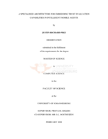 A specialised architecture for embedding trust evaluation capabilities in intelligent mobile agents