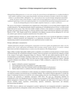 Importance of design management in general engineering