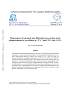 Measurement of top quark pair differential cross-sections in the dilepton channel in pp collisions  at √s = 7 and 8 TeV with ATLA S