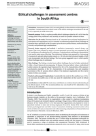 Ethical challenges in assessment centres in South Africa