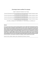 3D printing of carbon nanofiber‐PLA composite