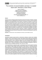 The evolution of accommodation services in a coastal resort town: Hermanus, South Africa