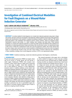 Investigation of combined electrical modalities for fault diagnosis on a wound rotor induction generator