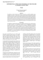 Differential item functioning in the Figure Classification Test.