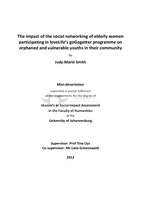 The impact of the social networking of elderly women participating in loveLife’s goGogetter programme on orphaned and vulnerable youths in their community