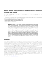 Review of water energy food nexus in Africa : Morocco and South Africa as case studies