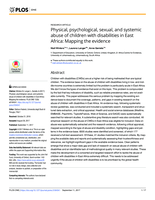 Physical, psychological, sexual, and systemic abuse of children with disabilities in East Africa : mapping the evidence