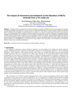 The impact of microwave pre-treatment on the liberation of Nb/Ta minerals from a Tin oxide ore