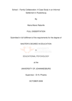 Barriers to school-family collaboration: a case study in an informal settlement in Rustenburg