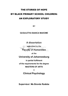 The stories of hope by black primary school children : an exploratory study