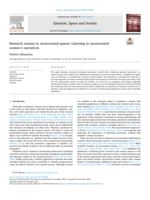 Research trauma in incarcerated spaces : Listening to incarcerated women’s narratives