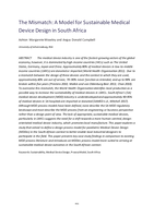 The mismatch : a model for sustainable medical device design in South Africa