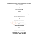 Lean production and business process re-engineering in a South African context: a case study