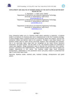 Development and analysis of business models in the South African motor body repair sector