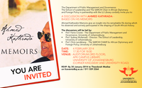 A discussion with Ahmed Kathrada - based on his memoirs