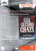 Book Discussion: The Rise of the Securocrats by Prof Jane Duncan