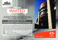 Debate and panel discussion on the corporate psychopath : he is perfect; don’t hire him – preventing the recruitment of psychopaths