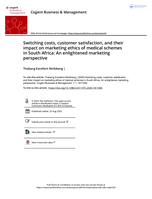 Switching costs, customer satisfaction, and their impact on marketing ethics of medical schemes in South Africa: An enlightened marketing perspective