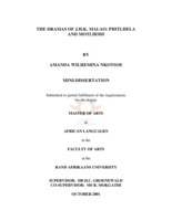 The dramas of J.H.K. Malao: Phitlhela and Motlhodi.