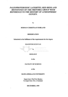 Paleoproterozoic laterites, red beds and ironstones of the Pretoria group with reference to the history of atmospheric oxygen